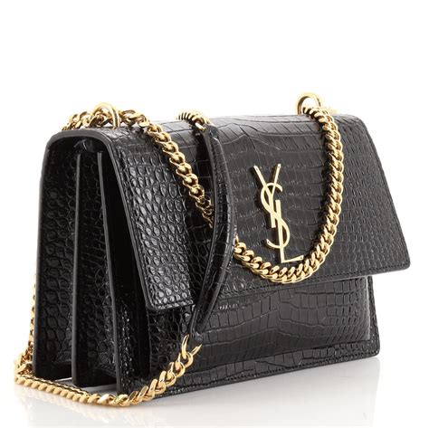 ysl croco bag|ysl crocodile crossbody bag.